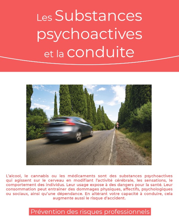 Les substances psychoactives et la conduite